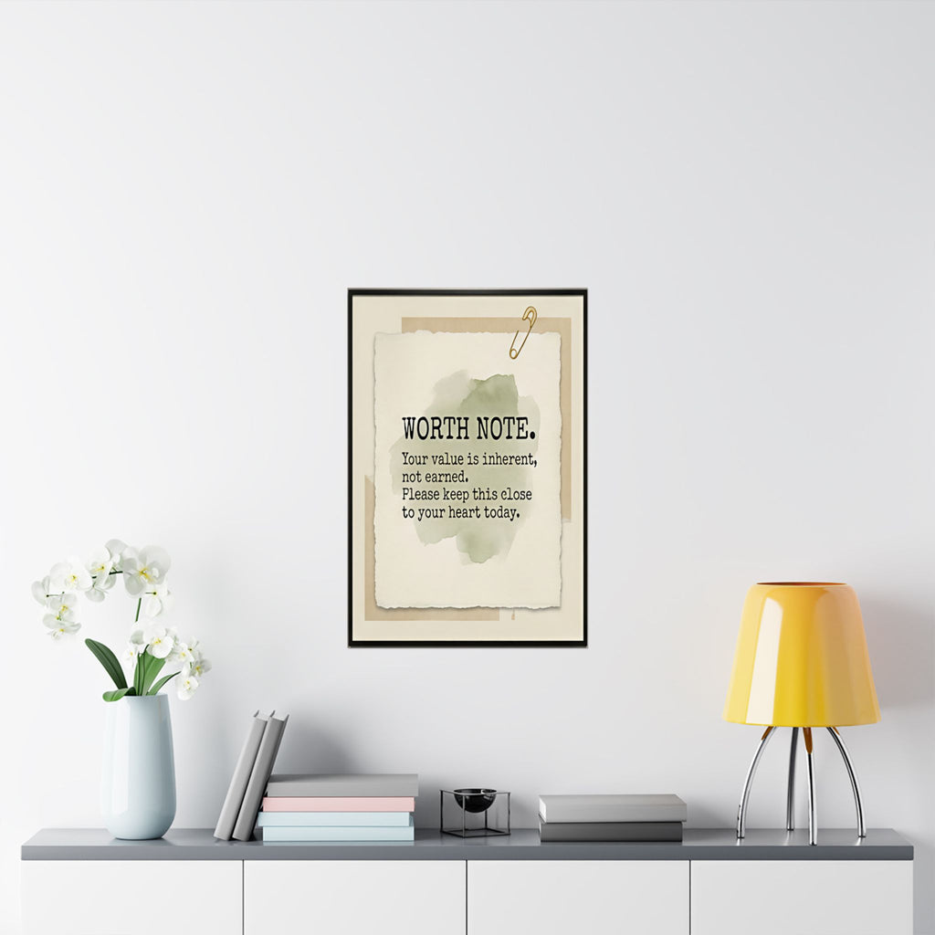 The Worth Note Collection | UNFRAMED Matte Vertical Print